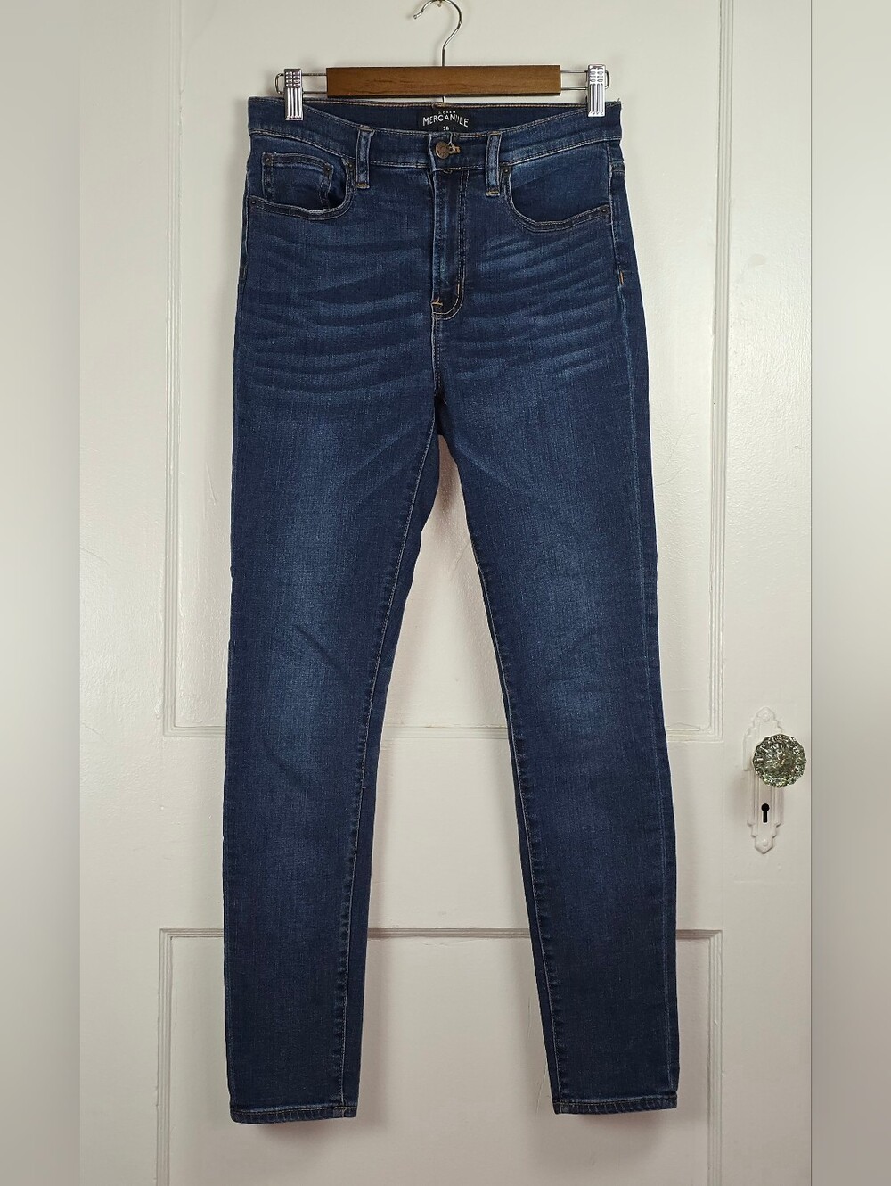 J Crew Mercantile Blue High Rise Skinny Jeans 28
